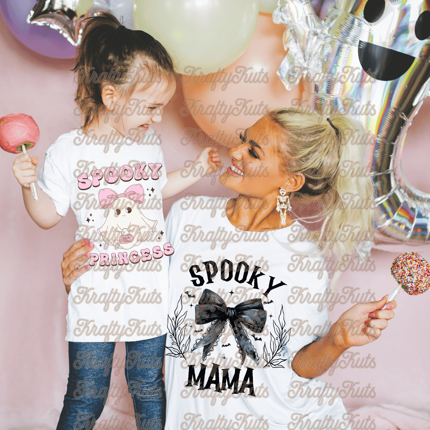 Spooky Mama + Spooky Princess DIRECT TRANSFER FILM DTF