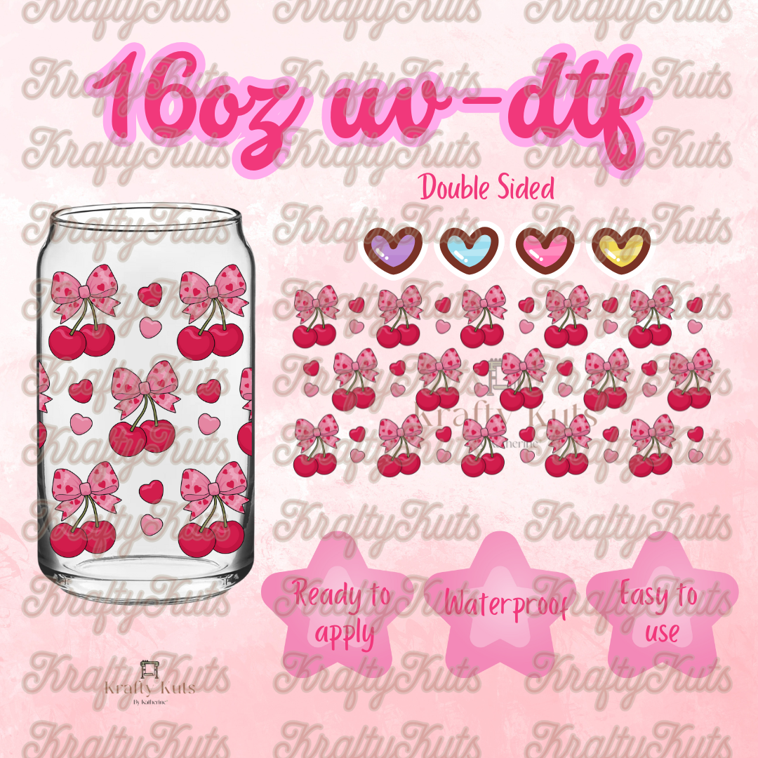 #335 UV-DTF 16oz Glass Wrap - Double Sided