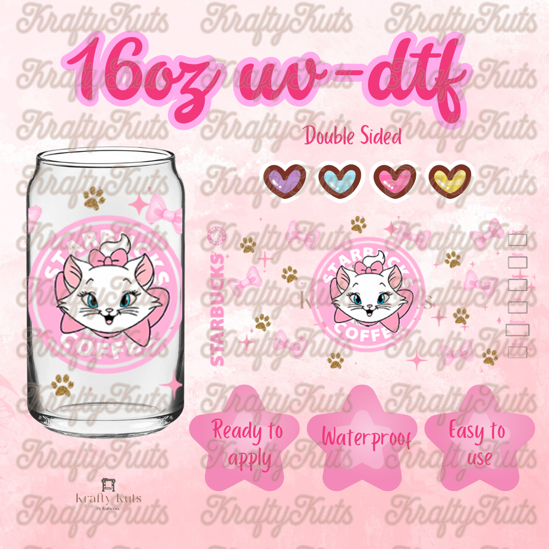 #228 UV-DTF 16oz Glass Wrap - Double Sided