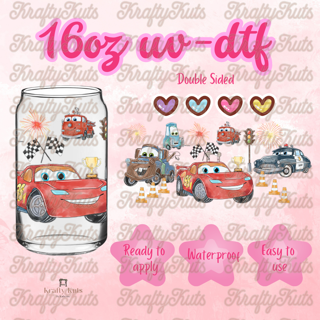 #230 UV-DTF 16oz Glass Wrap - Double Sided