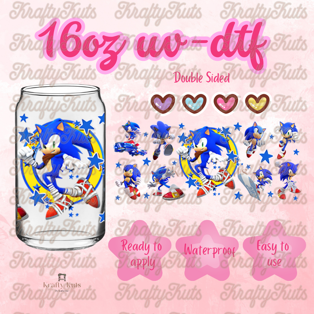 #233 UV-DTF 16oz Glass Wrap - Double Sided