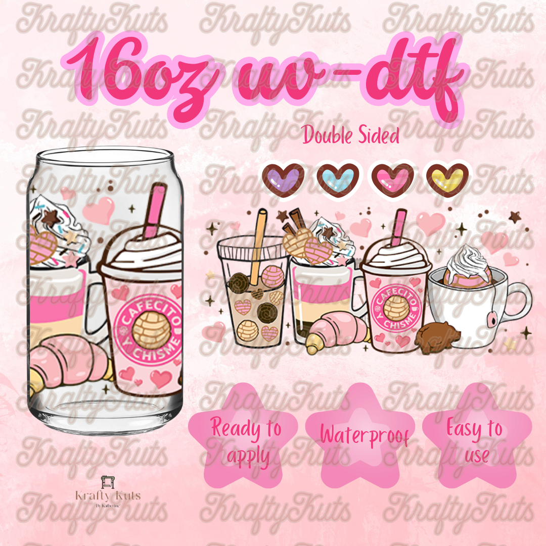 #234 UV-DTF 16oz Glass Wrap - Double Sided