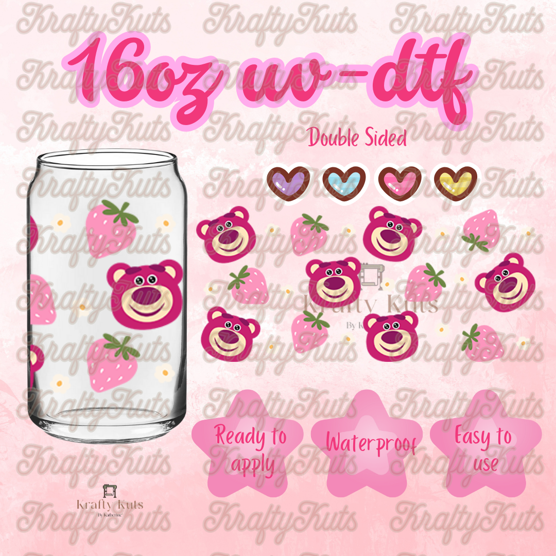#235 UV-DTF 16oz Glass Wrap - Double Sided