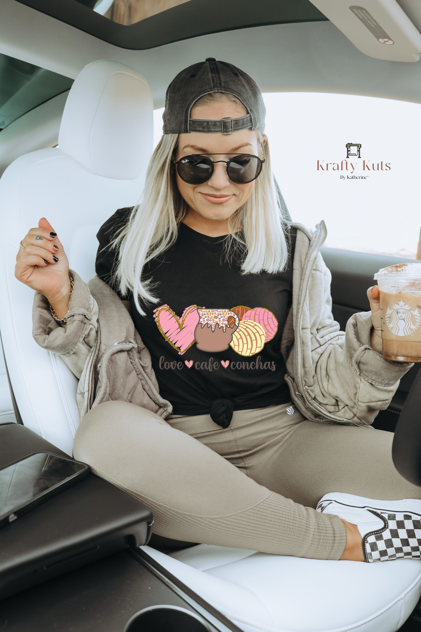 Love ♥ Cafe ♥ Conchas Direct to Film Transfer (DTF)
