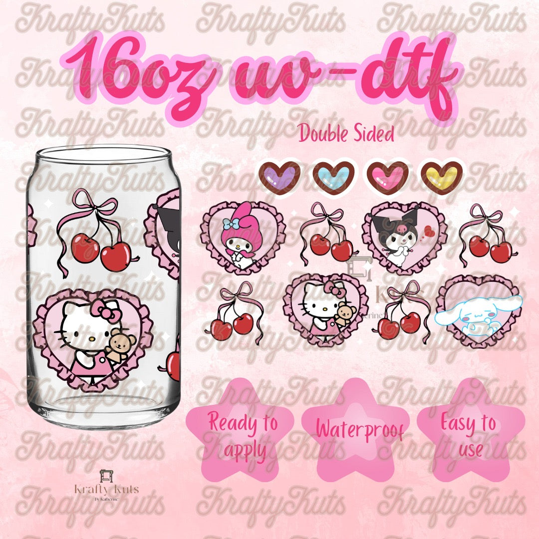 #175 UV-DTF 16oz Glass Wrap - Double Sided