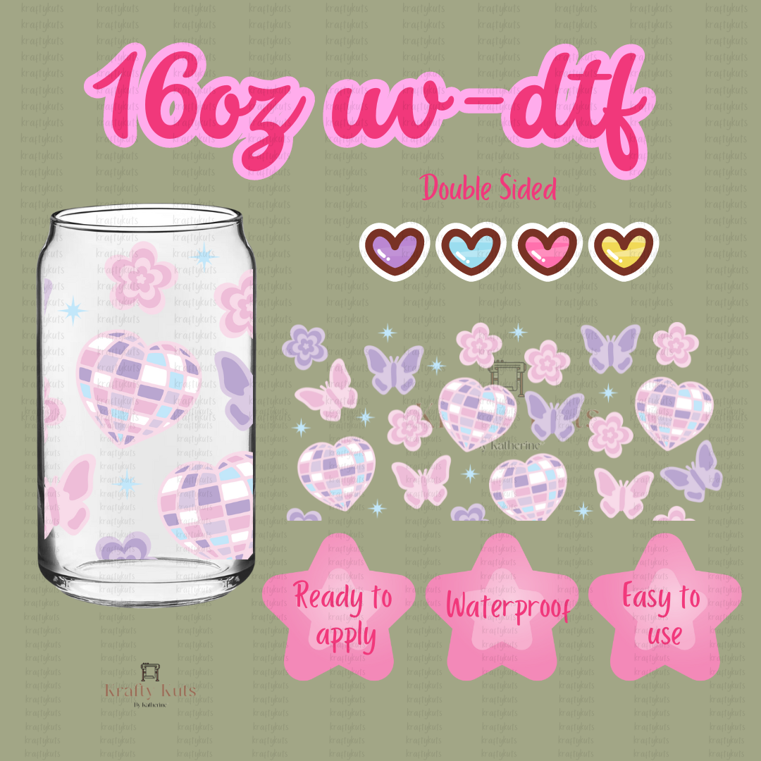 #117 UV-DTF 16oz Glass Can Wrap - Double Sided