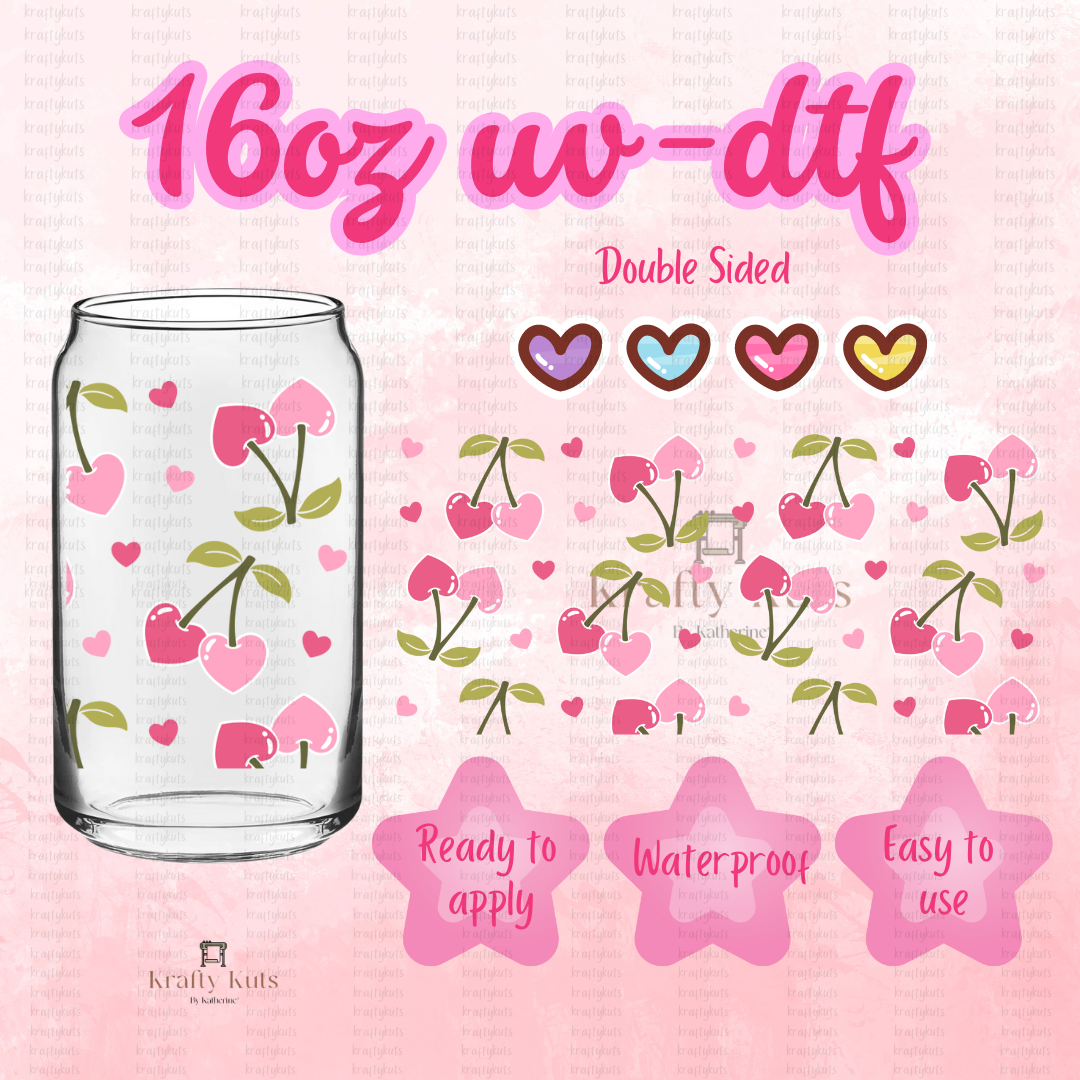 #073 UV-DTF 16oz Glass Can Wrap - Double Sided