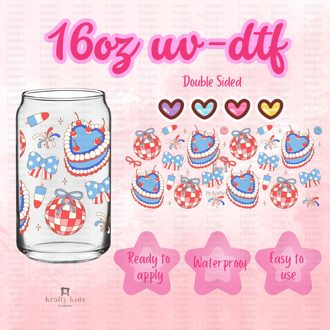 #091 UV-DTF 16oz Glass Can Wrap - Double Sided