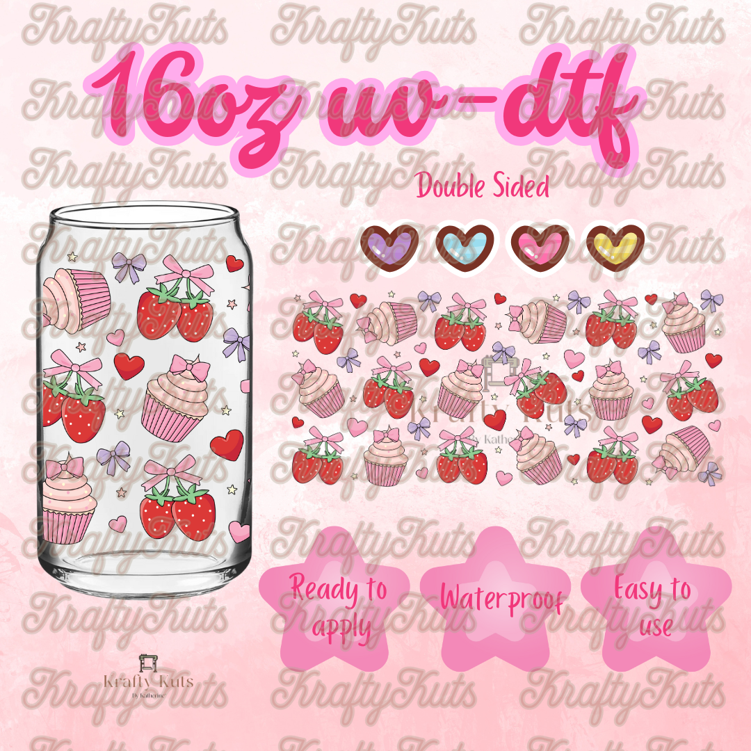 #354 UV-DTF 16oz Glass Wrap - Double Sided