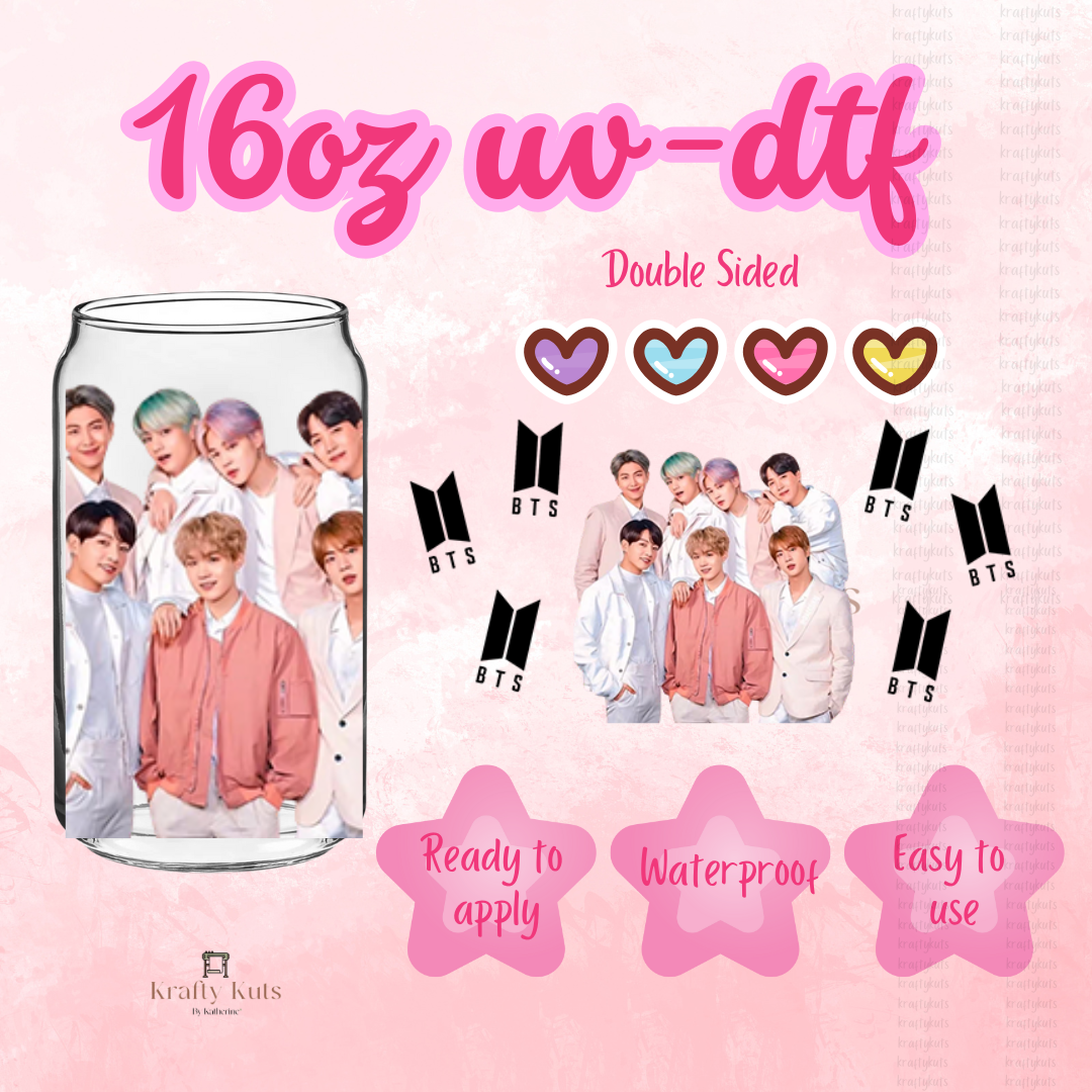 #304 UV-DTF 16oz Glass Wrap - Double Sided