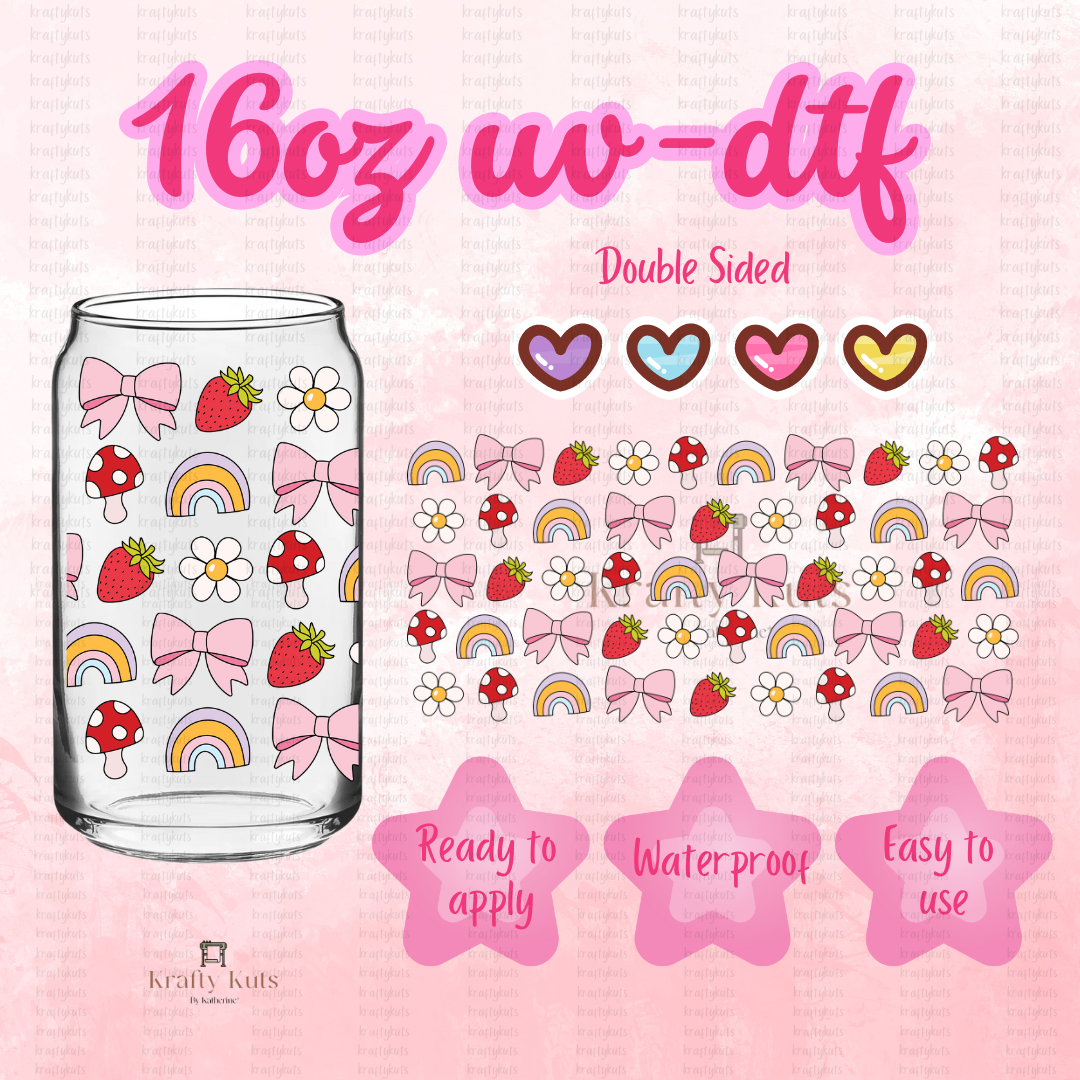 #139 UV-DTF 16oz Glass Can Wrap - Double Sided