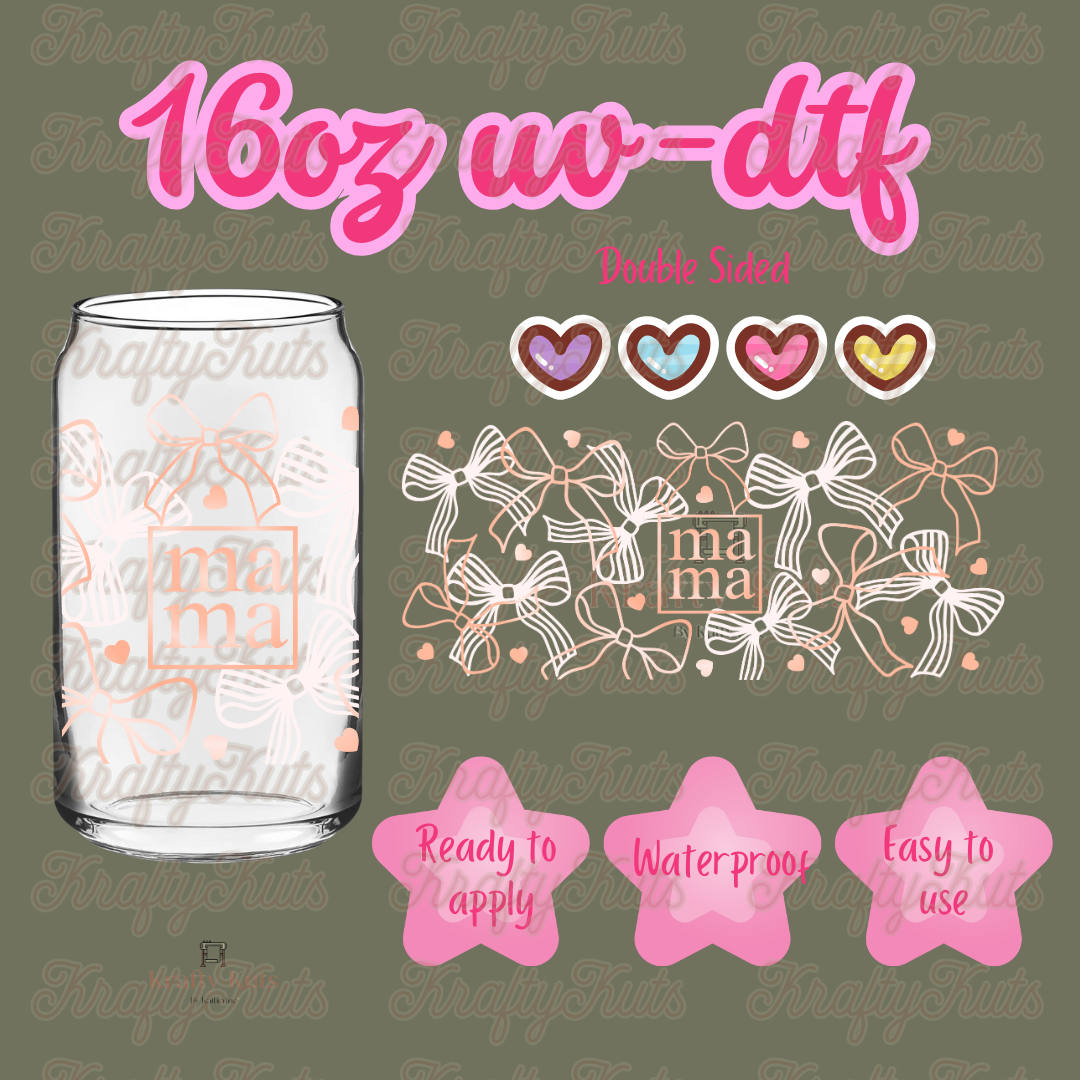 #339 UV-DTF 16oz Glass Wrap - Double Sided