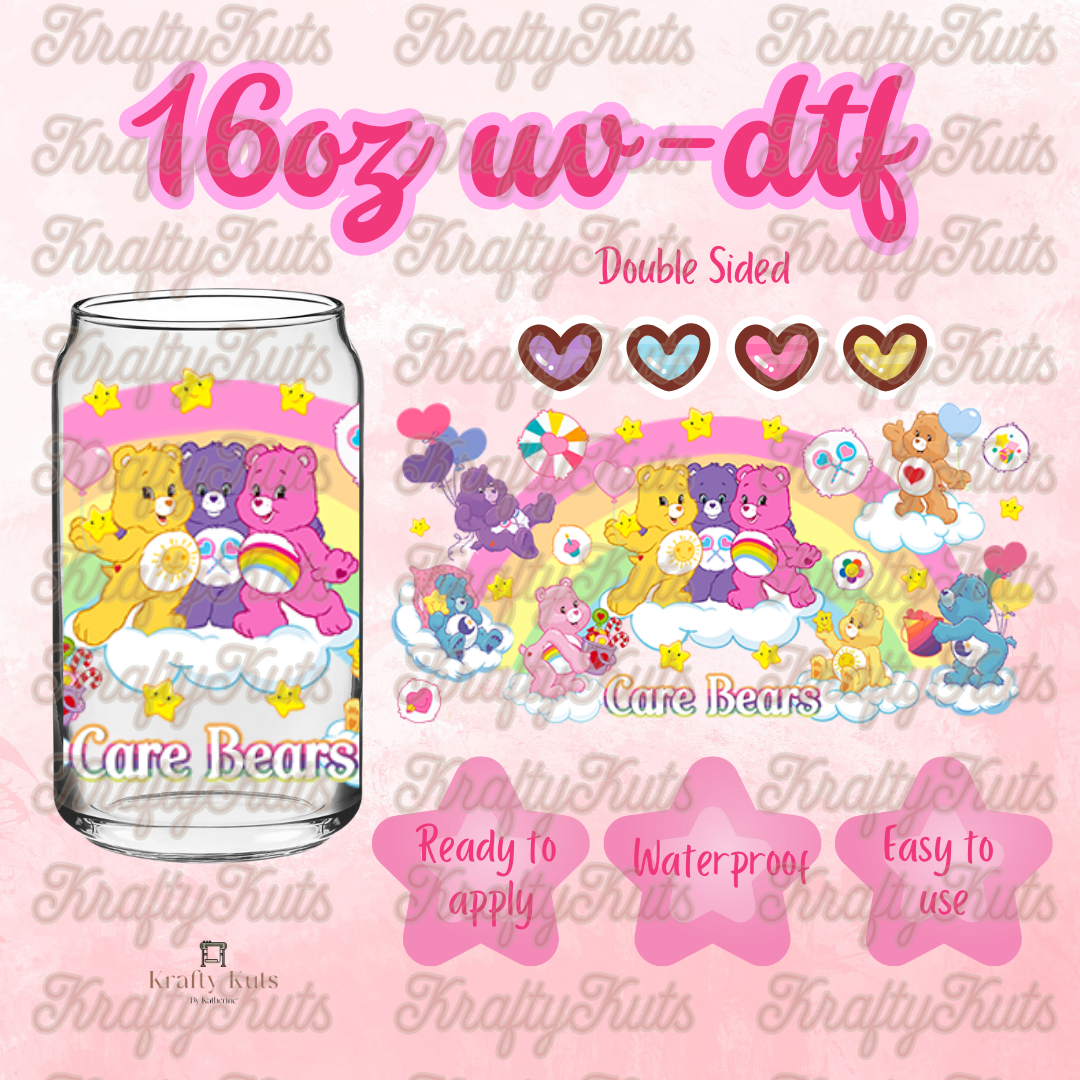 #209 UV-DTF 16oz Glass Wrap - Double Sided