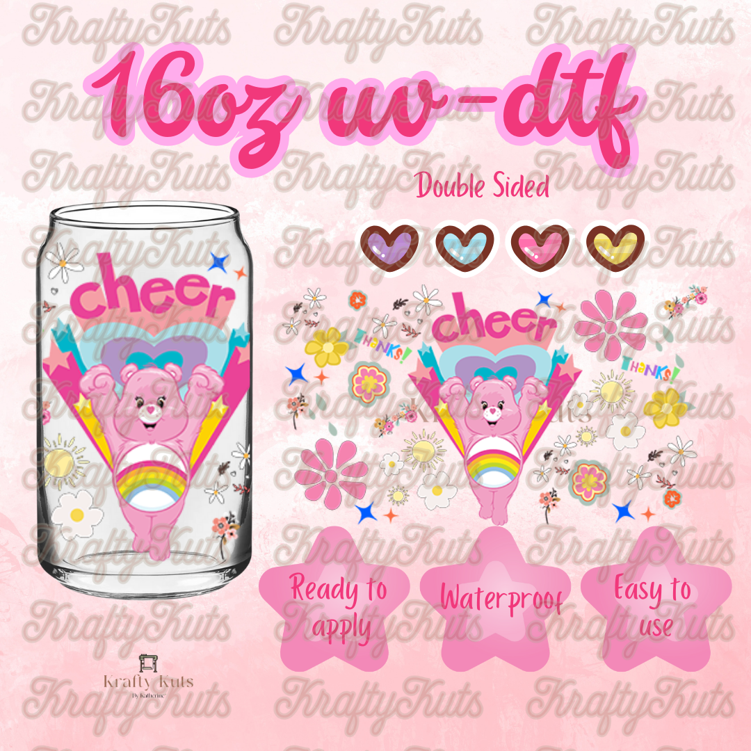 #210 UV-DTF 16oz Glass Wrap - Double Sided