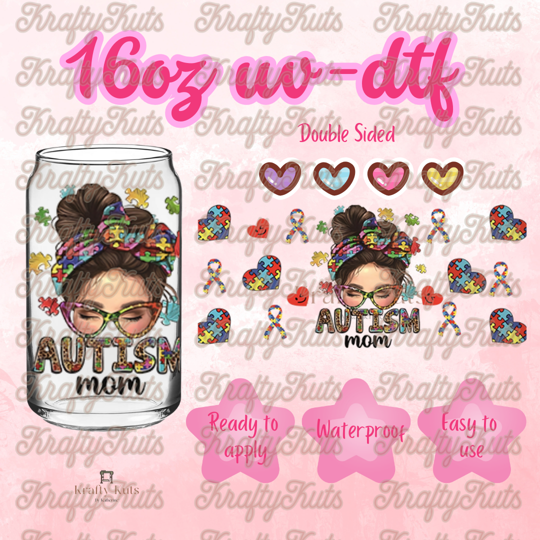 #362 UV-DTF 16oz Glass Wrap - Double Sided