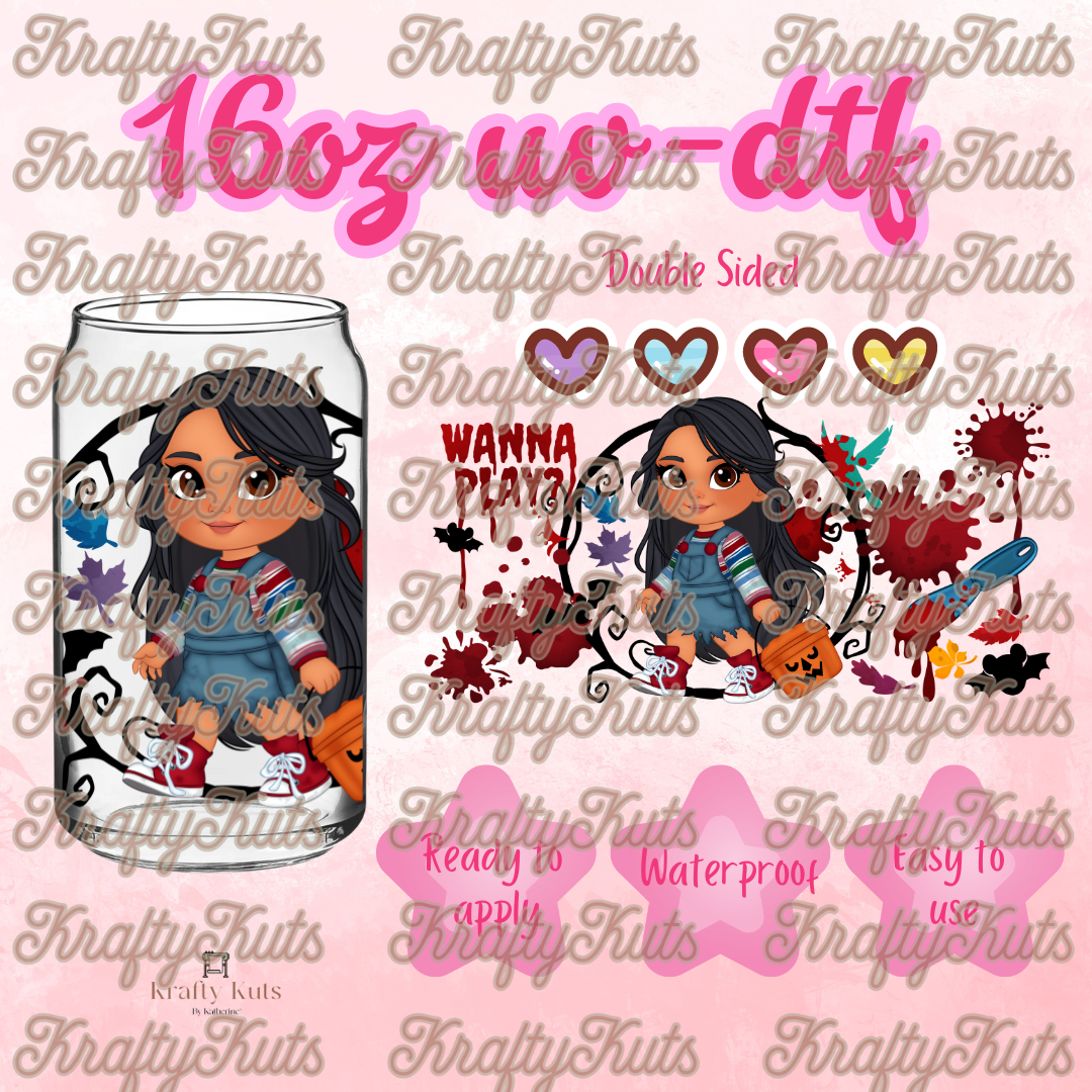 #380 UV-DTF 16oz Glass Wrap - Double Sided