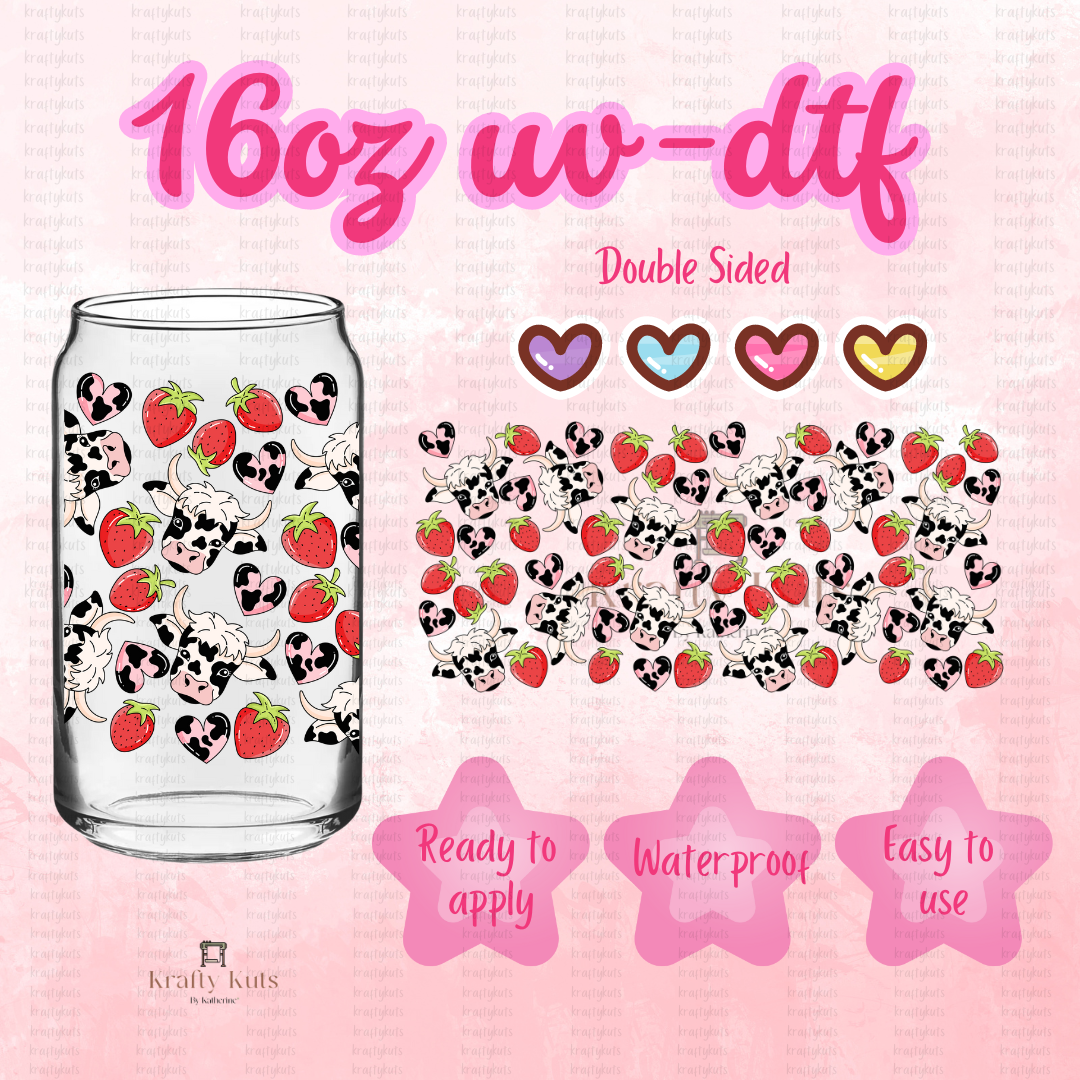 #137 UV-DTF 16oz Glass Can Wrap - Double Sided