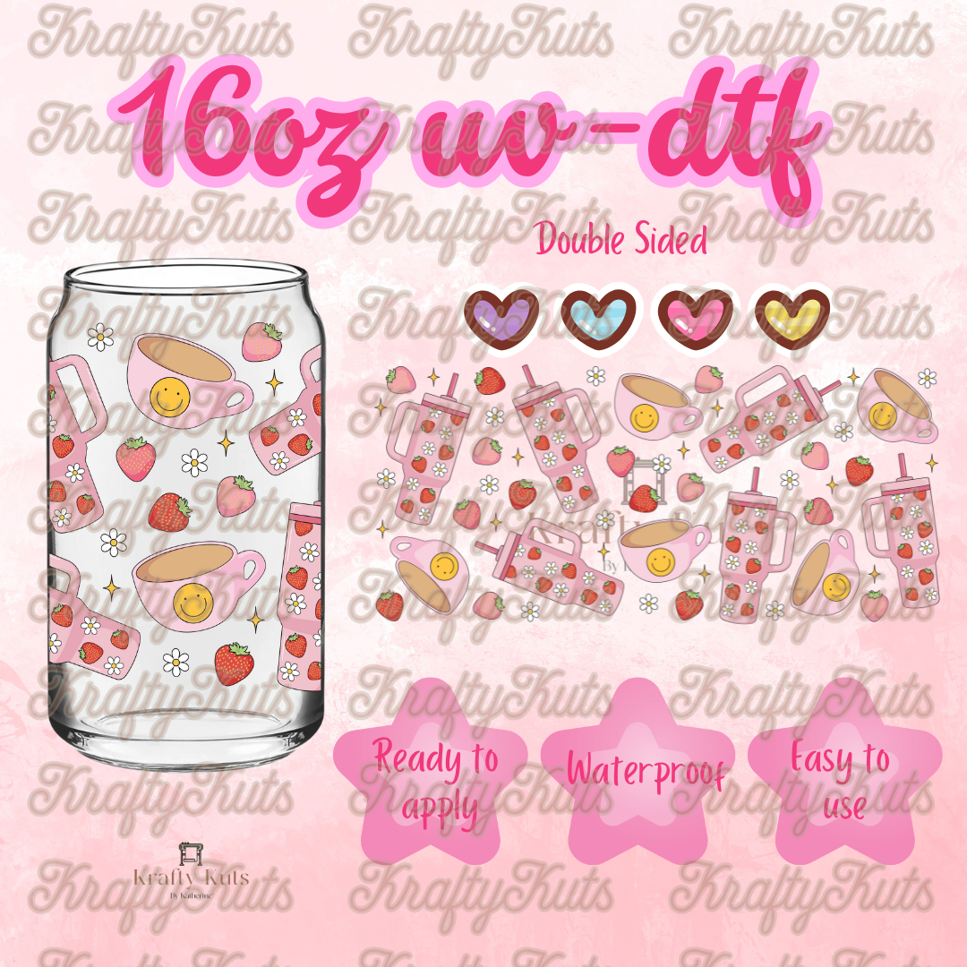 #334 UV-DTF 16oz Glass Wrap - Double Sided