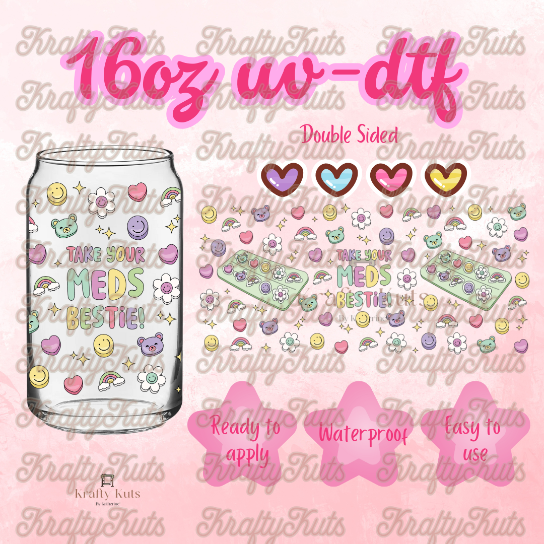 #331 UV-DTF 16oz Glass Wrap - Double Sided
