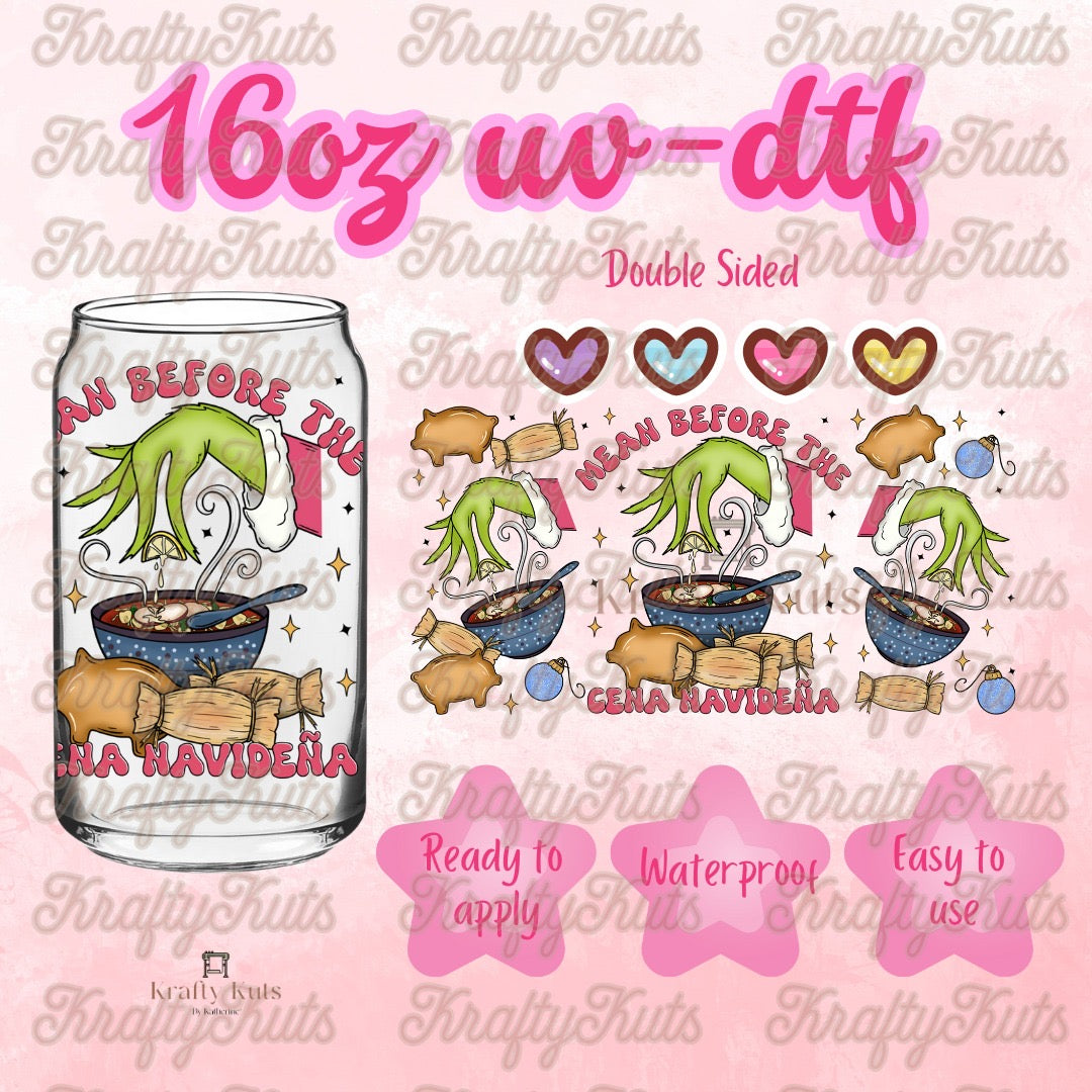 #483 UV-DTF 16oz Glass Wrap - Double Sided