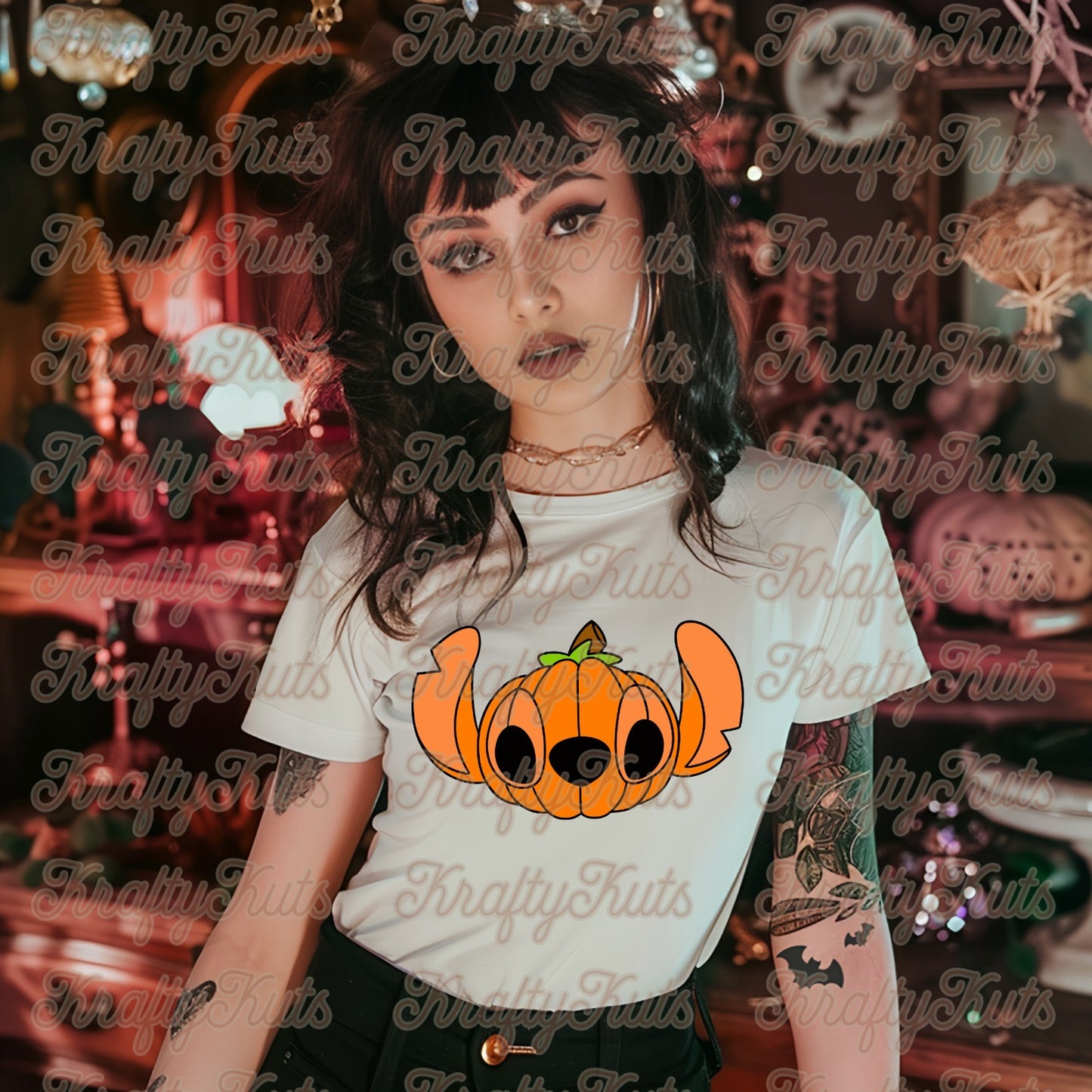 Alien Pumpkin 🎃 Direct Transfer Film DTF