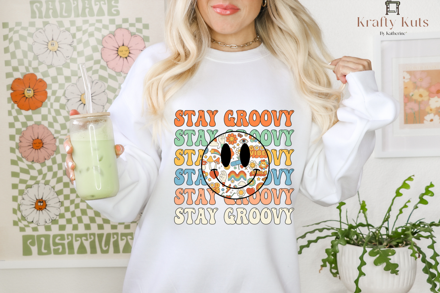 Stay Groovy Direct to Film Transfer (DTF)