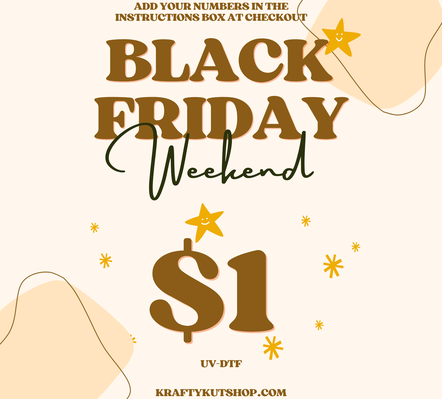 BLACKFRIDAY WEEKEND SALE!