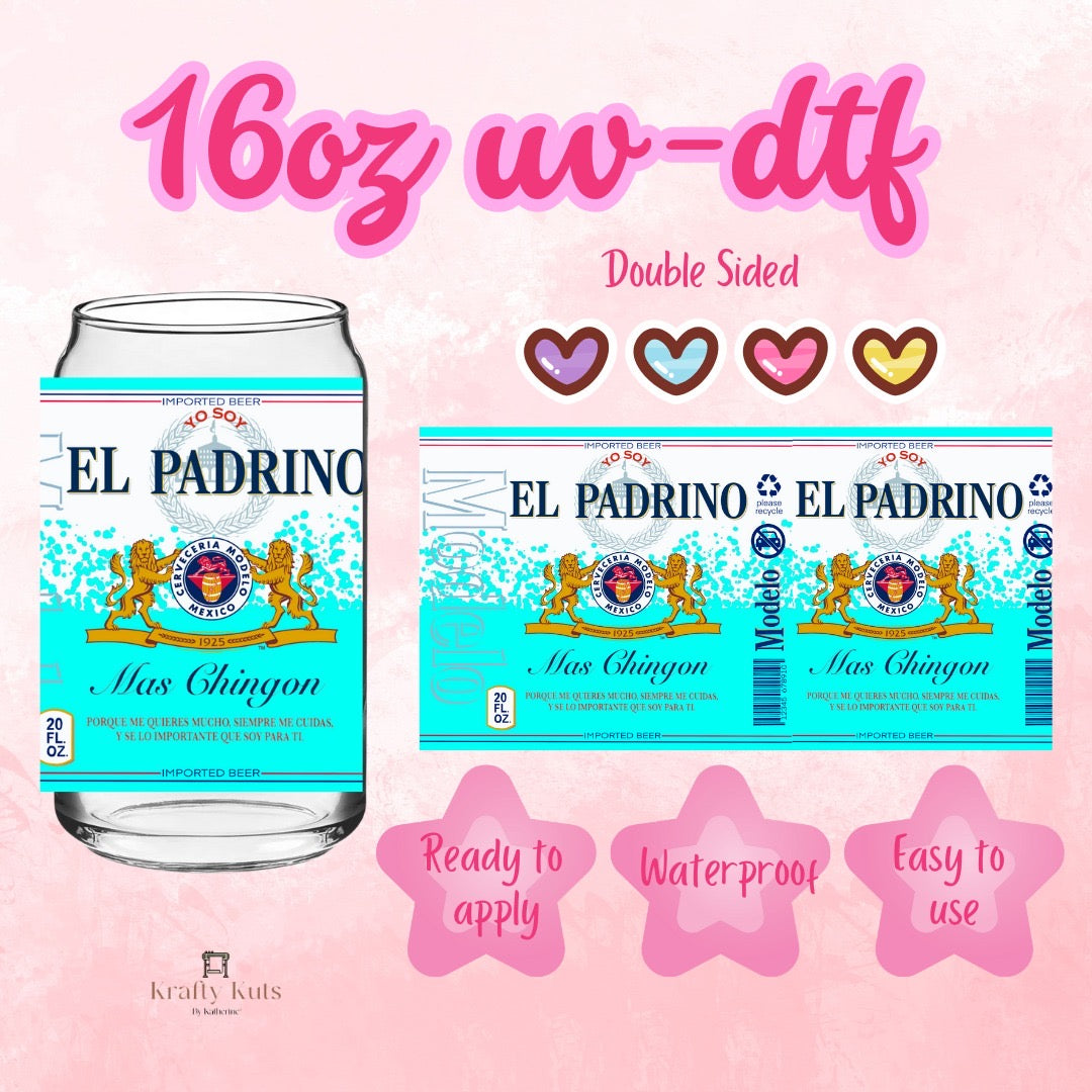#178 UV-DTF 16oz Glass Wrap - Double Sided