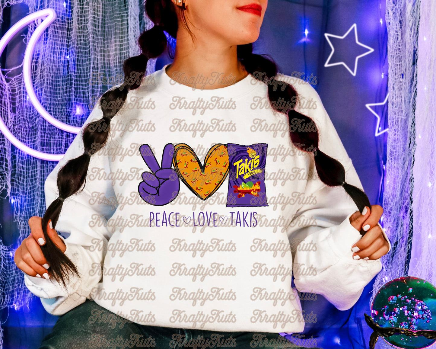 Peace Love Takis Direct Transfer Film DTF