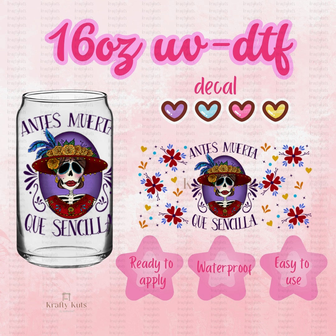 #025 UV-DTF 16oz GLASS WRAP