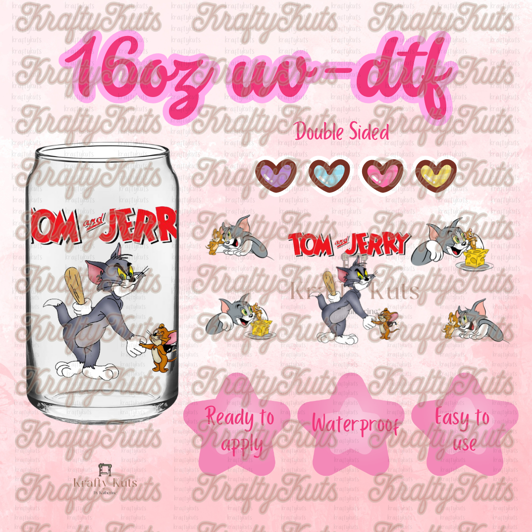 #252 UV-DTF 16oz Glass Wrap - Double Sided