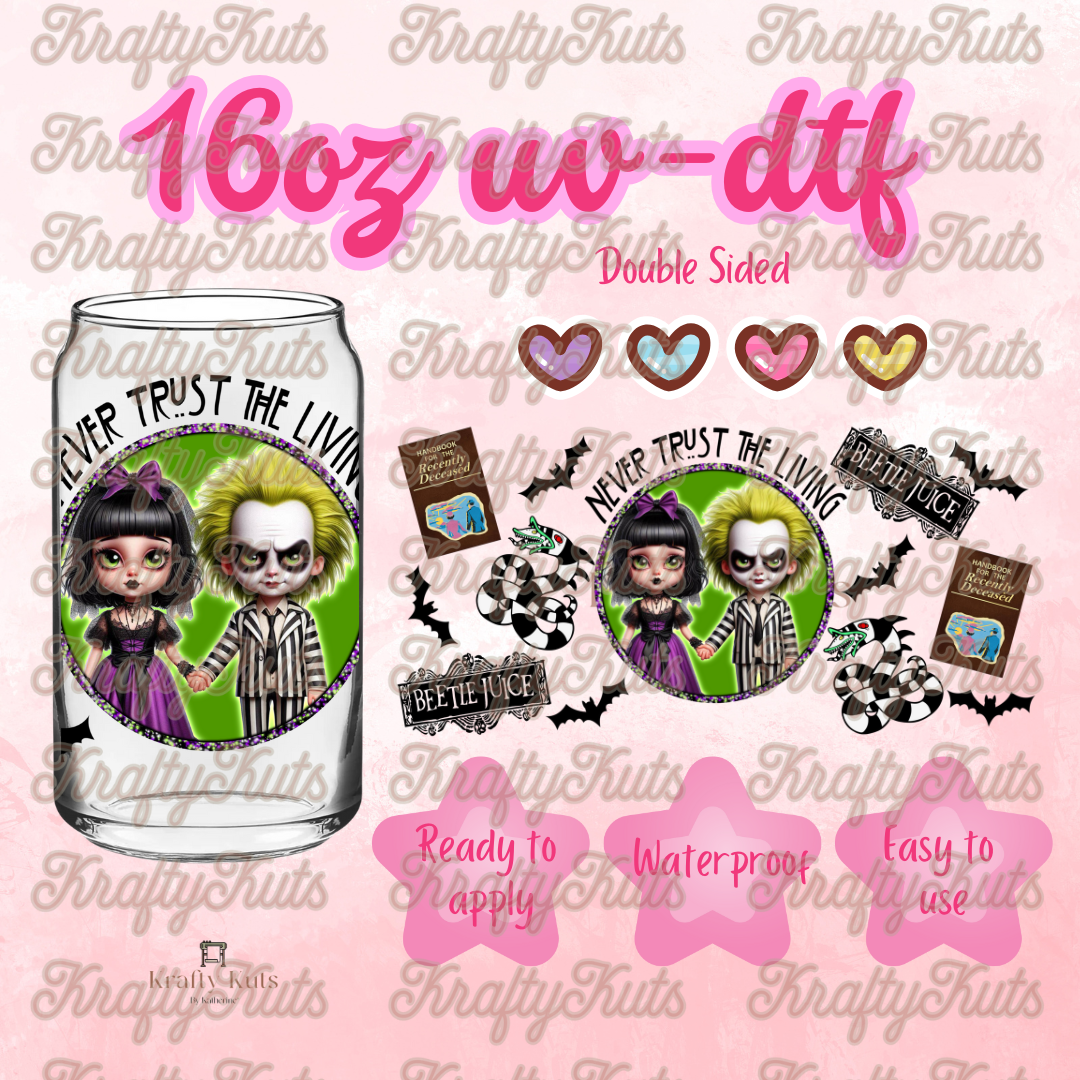 #409 UV-DTF 16oz Glass Wrap - Double Sided