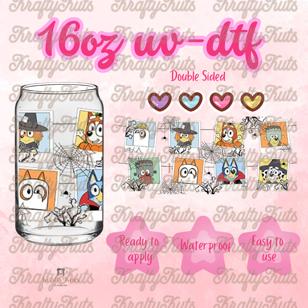 #453 UV-DTF 16oz Glass Can Wrap - Double Sided