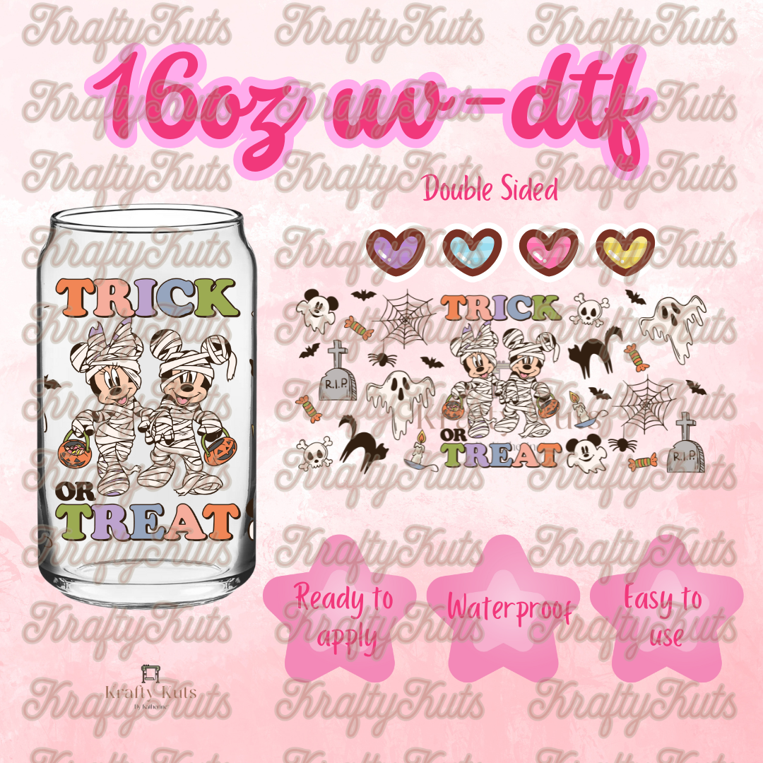 #455 UV-DTF 16oz Glass Can Wrap - Double Sided