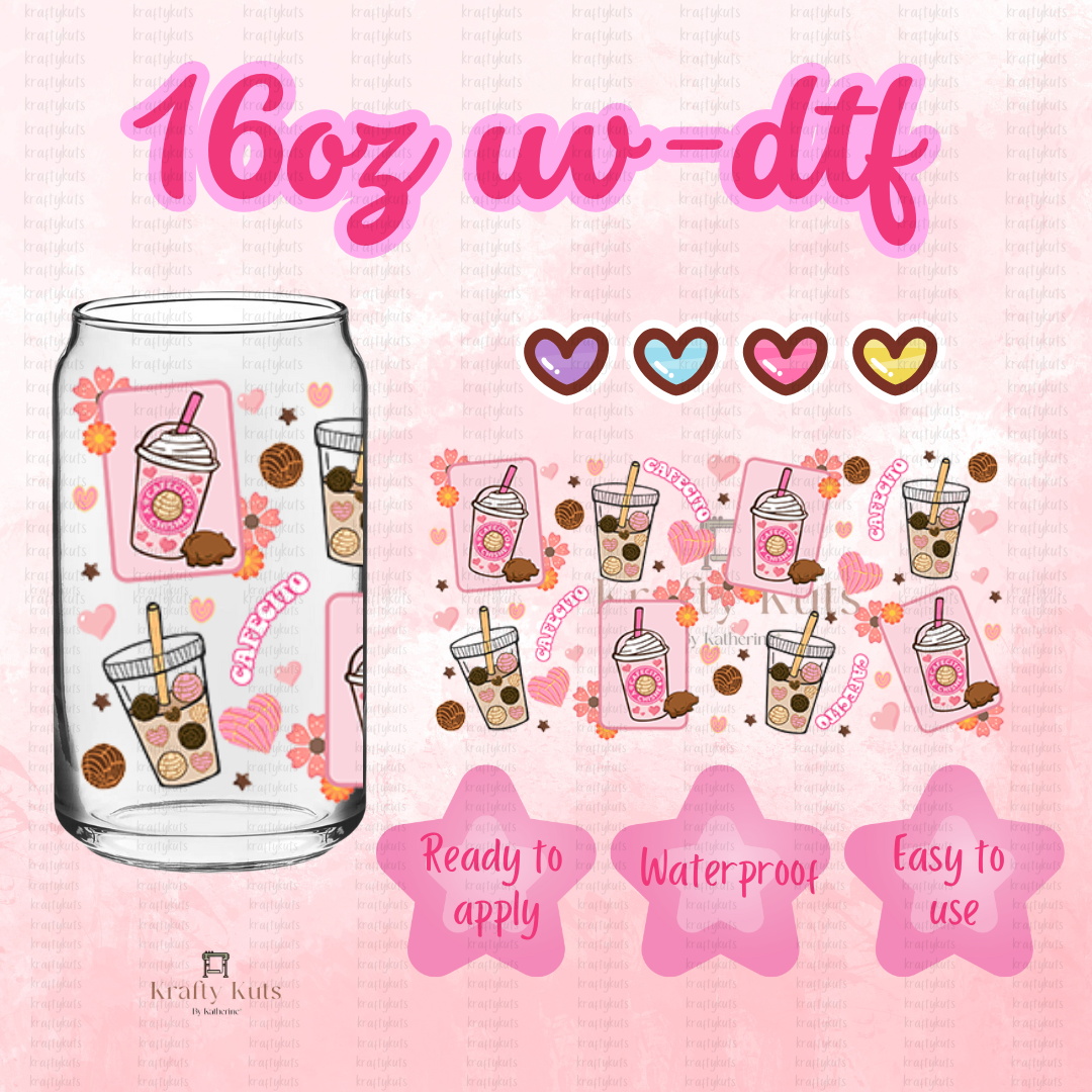 #582 UV-DTF 16oz Glass Wrap - Double sided