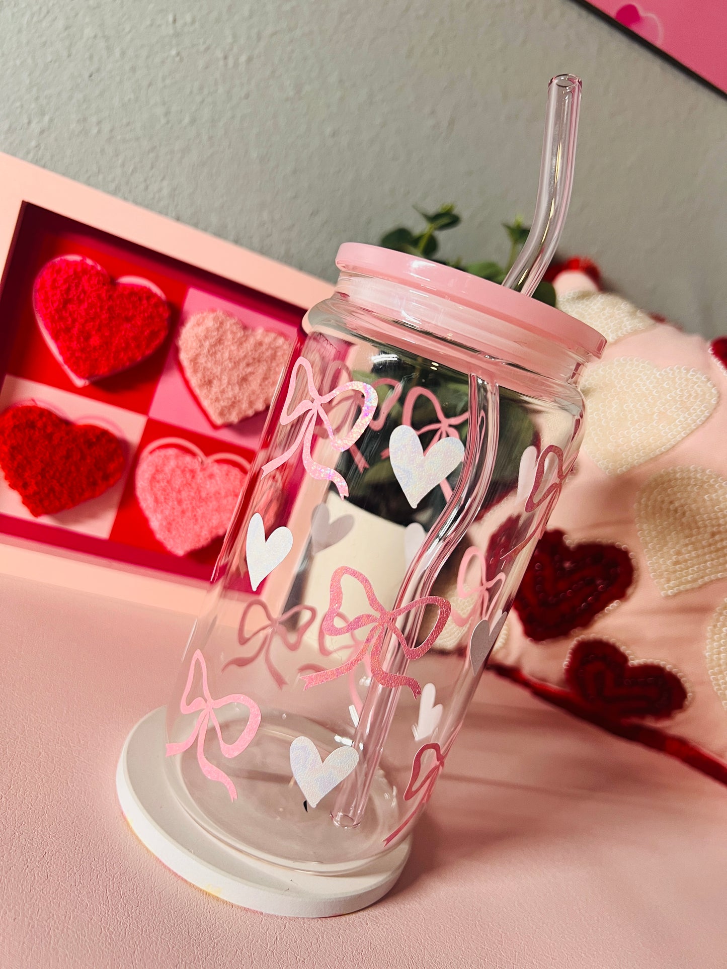Coquette Glass Cup 💝✨