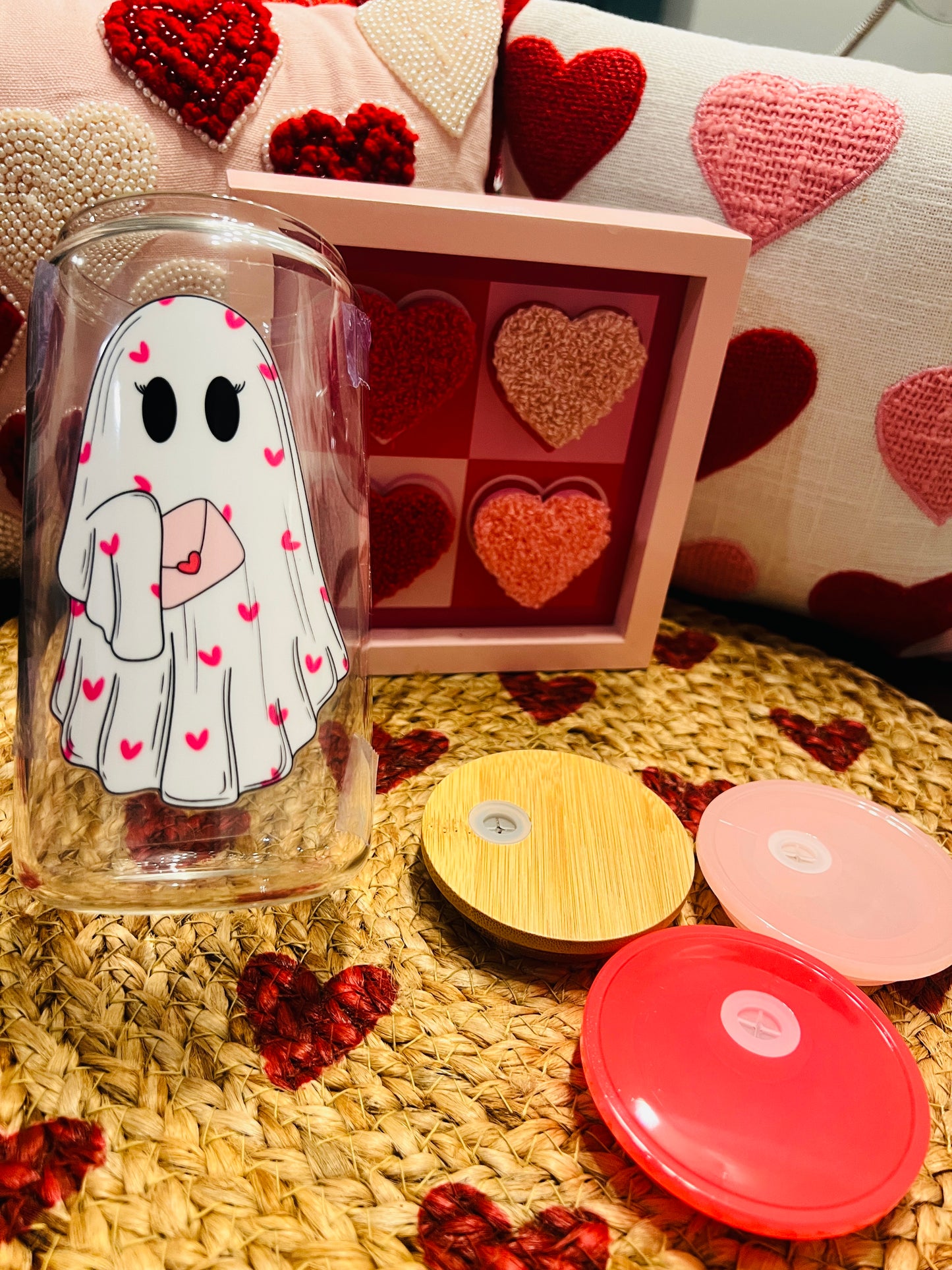 Spooky Decal ♥ Glass Can 16 oz