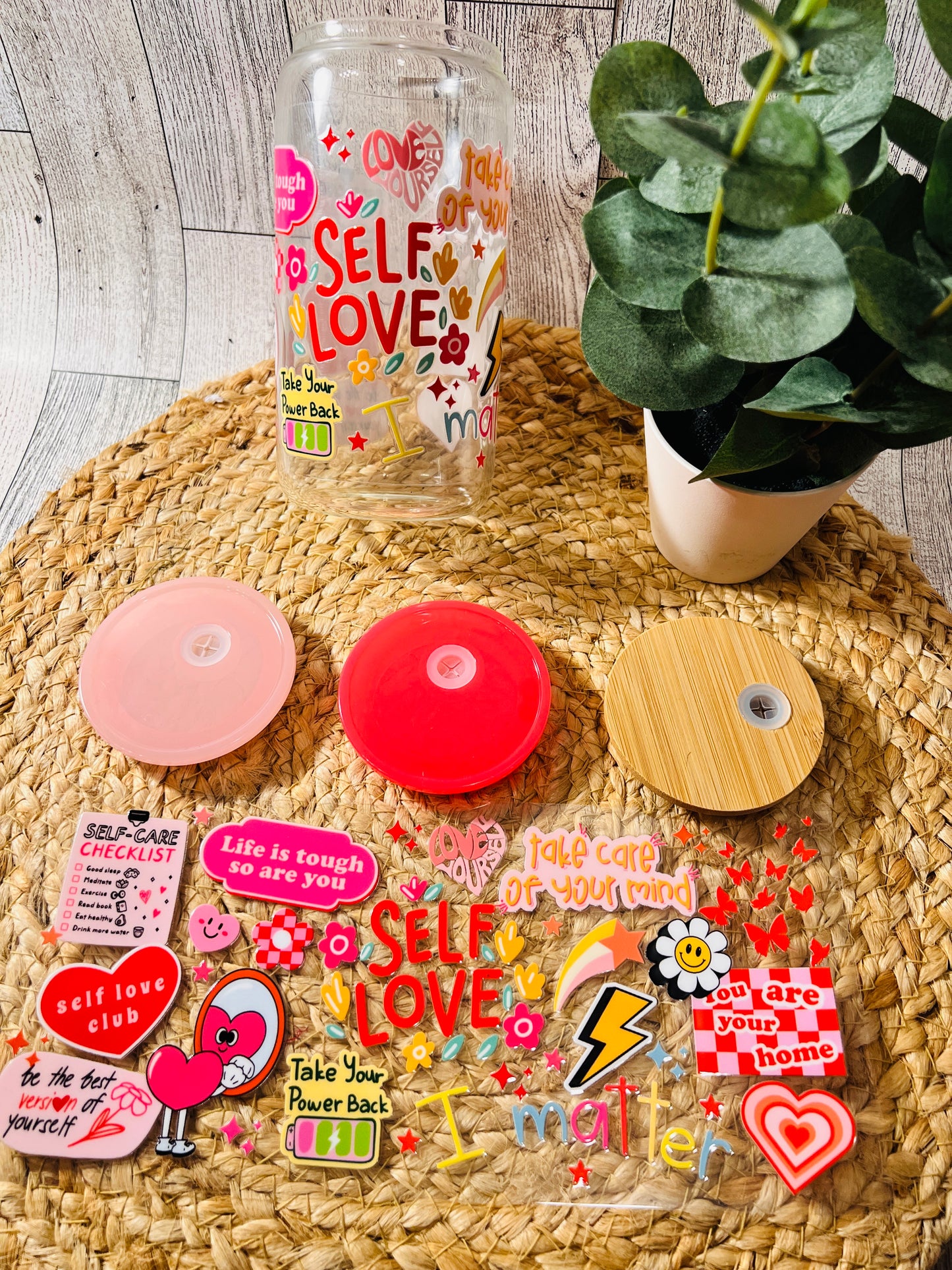 Self Love Glass Can 16 oz