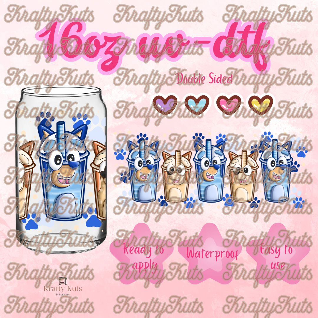 #260 UV-DTF 16oz Glass Wrap - Double Sided