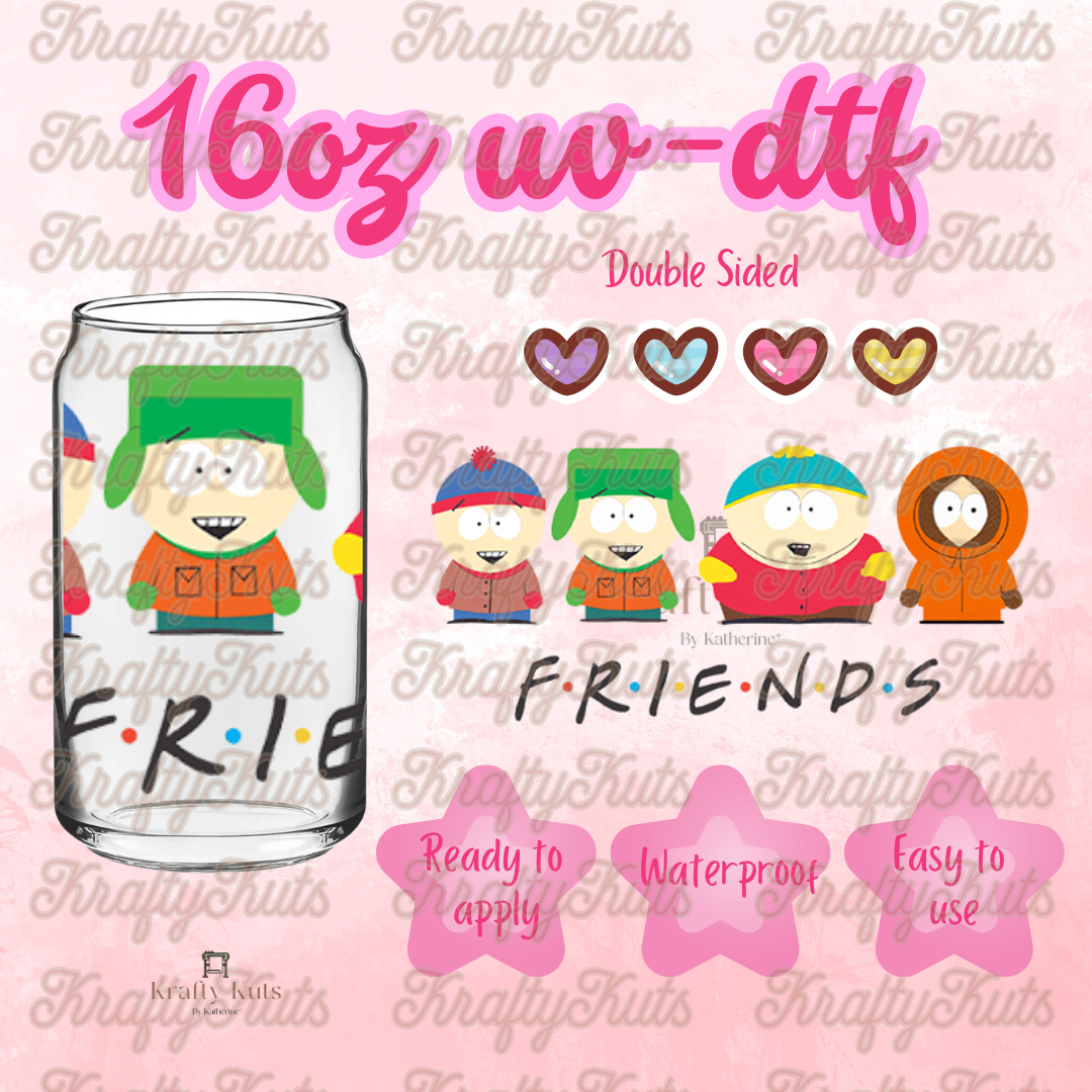 #588 UV-DTF 16oz Glass Wrap - Double sided