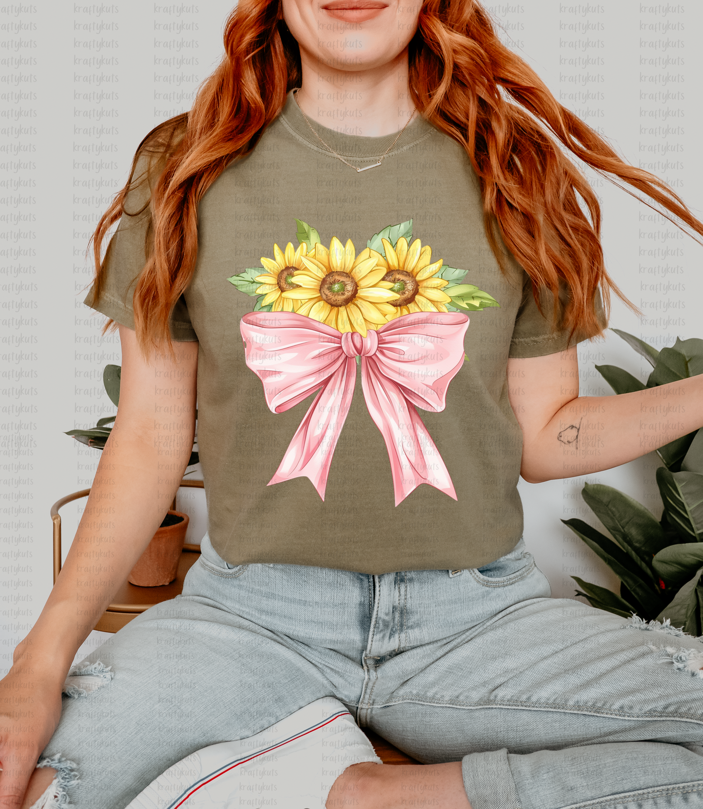 Sunflower Bouquette Direct Transfer Film DTF
