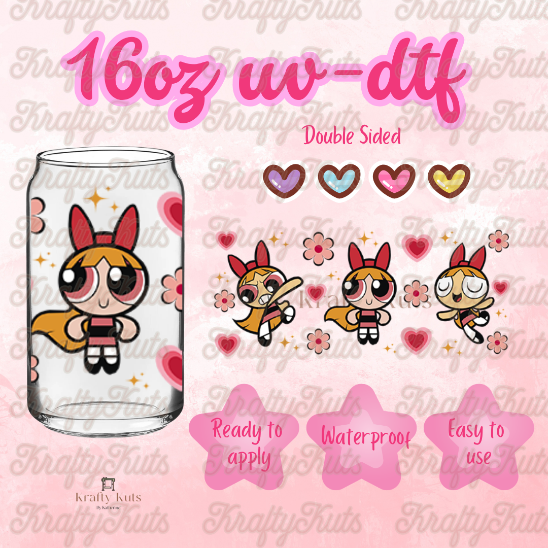 #704 UV-DTF 16oz Glass Wrap - Double Sided