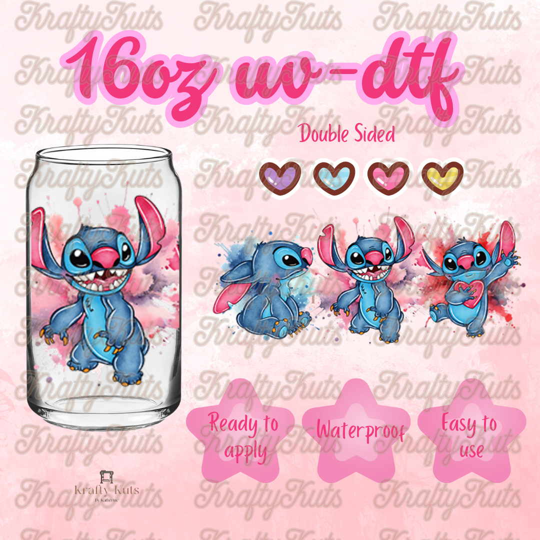 #565 UV-DTF 16oz Glass Wrap - Double sided