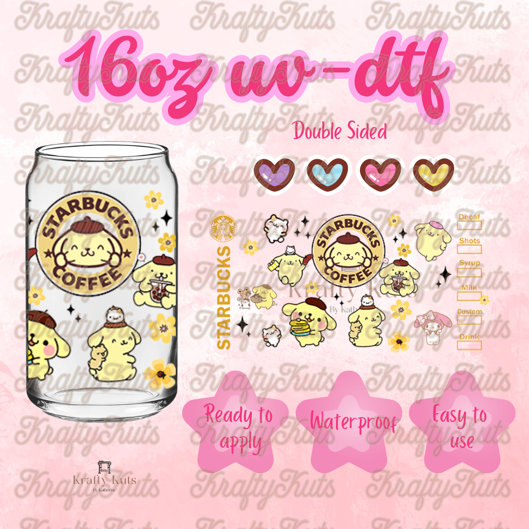 #553 UV-DTF 16oz Glass Wrap - Double sided