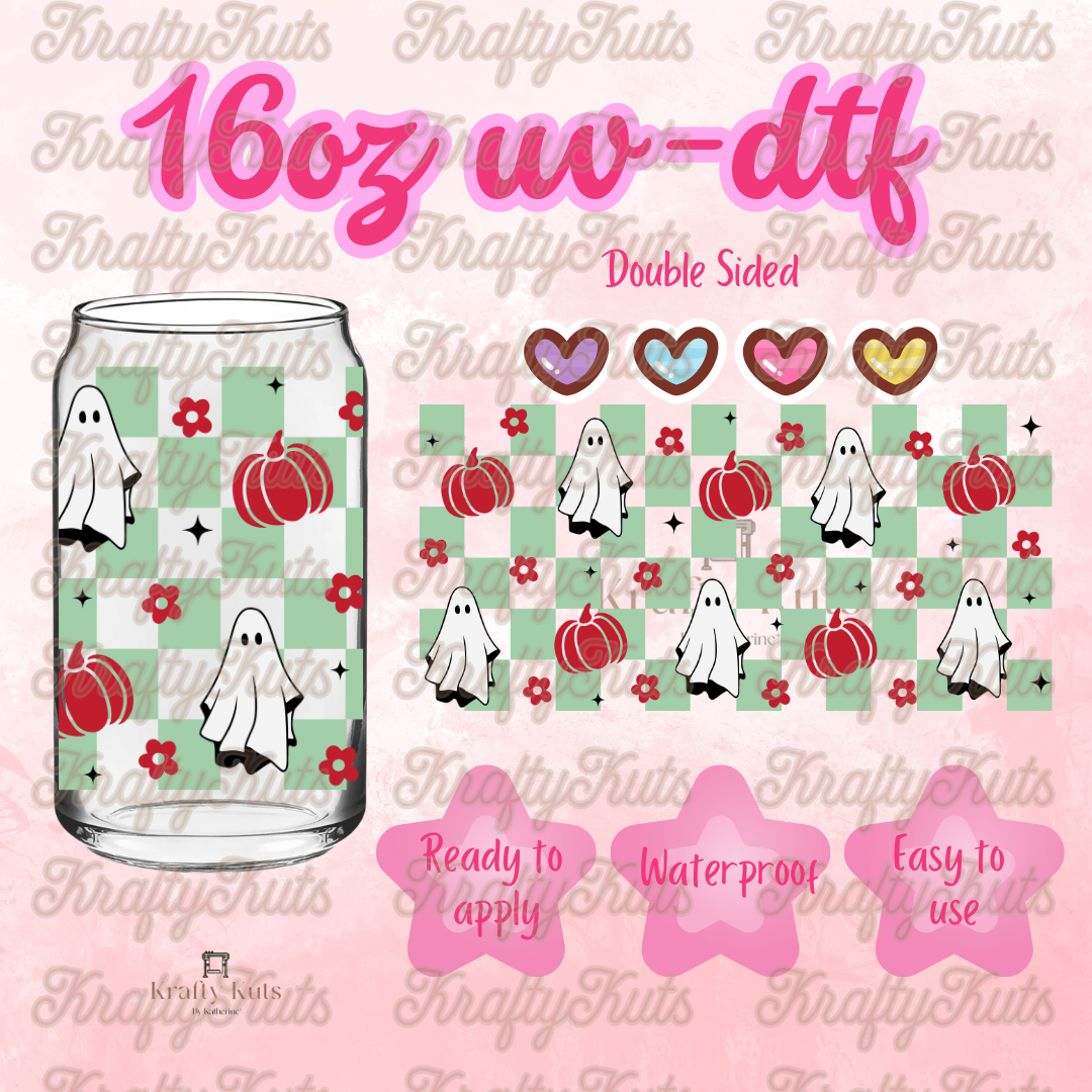 #450 UV-DTF 16oz Glass Can Wrap - Double Sided