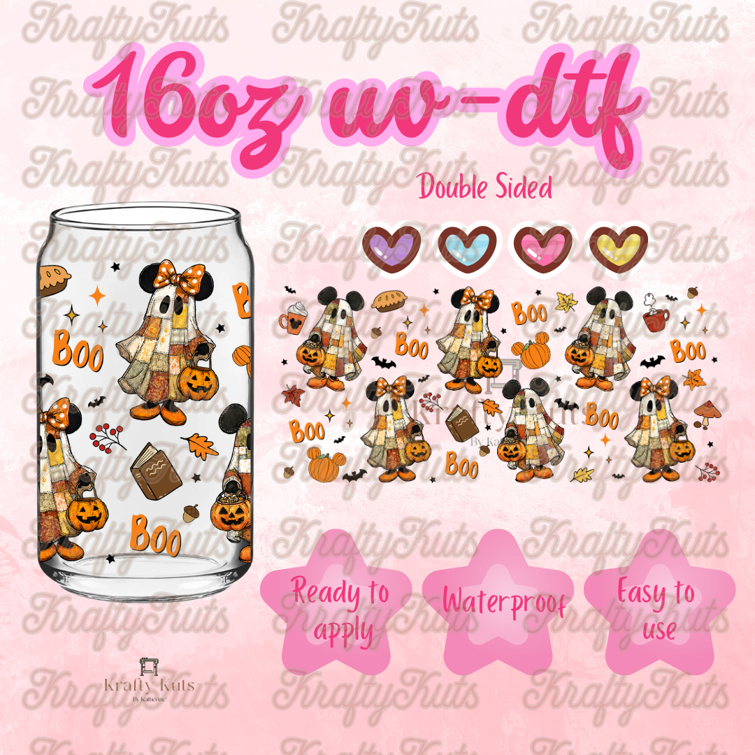 #462 UV-DTF 16oz Glass Can Wrap - Double Sided