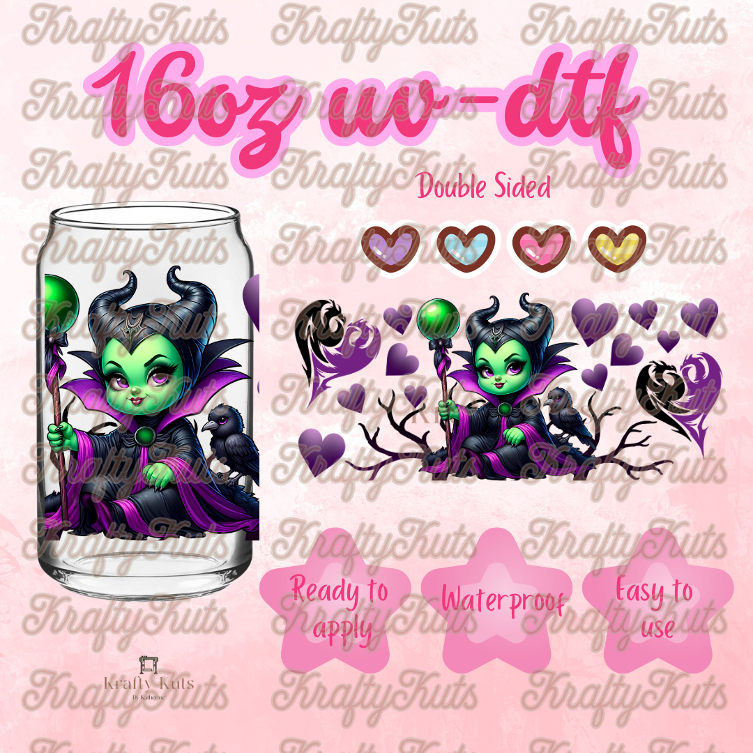 #407 UV-DTF 16oz Glass Wrap - Double Sided