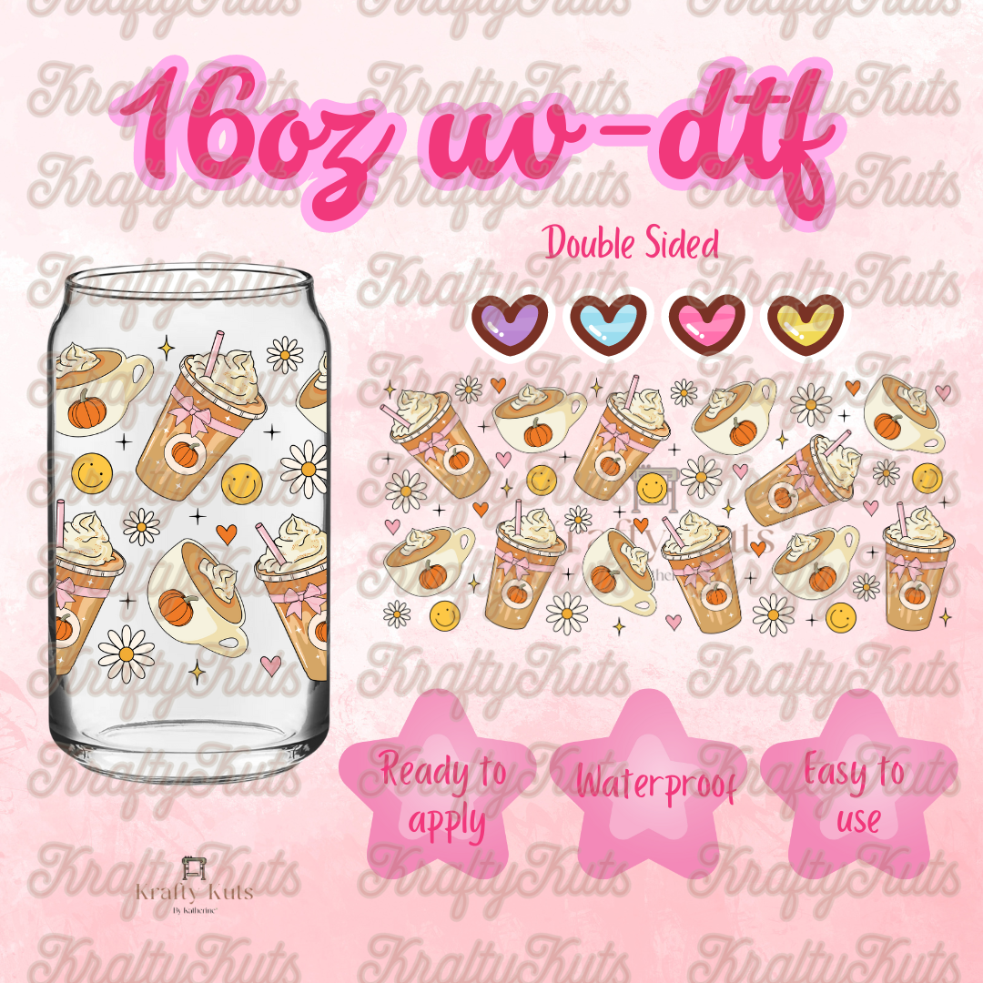 #374 UV-DTF 16oz Glass Wrap - Double Sided