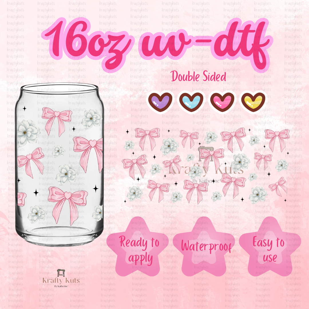 #505 UV-DTF 16oz Glass Can Wrap - Double Sided