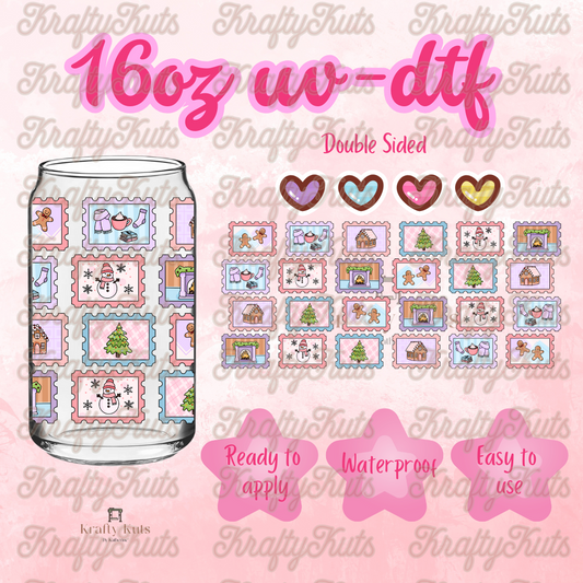 #489 UV-DTF 16oz Glass Wrap - Double Sided